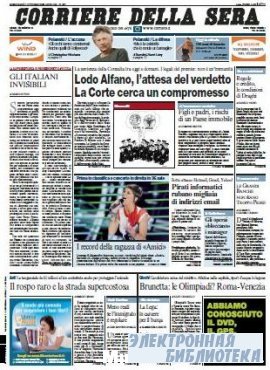 Corriere Della Sera  ( 07,08 10 2009 )