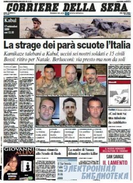 Corriere Della Sera  ( 18 09 2009 )