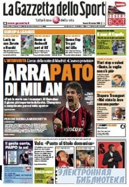 La Gazzetta dello Sport ( 22,23 10 2009 )