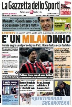 La Gazzetta dello Sport ( 19,20 10 2009 )