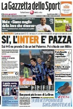 La Gazzetta dello Sport ( 30 10 2009 )