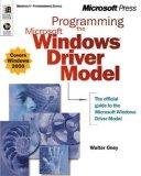Programming the Microsoft Windows Driver Model 1st Edition