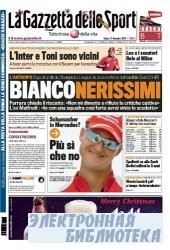 La Gazzetta dello Sport ( 12 12 2009 )