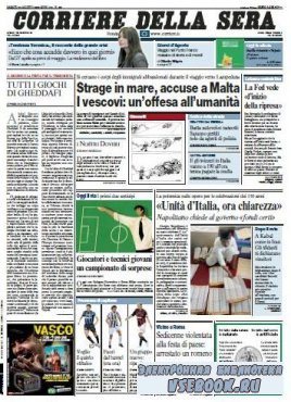 Corriere Della Sera  ( 22 08 2009 )