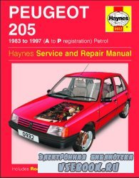 Peugeot 205 1983 to1997 (A to P registration), petrol. Haynes Service and R ...
