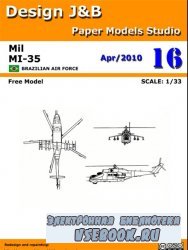 Mi-35 Brazilian air force - Design J&B paper model studio 4 2010