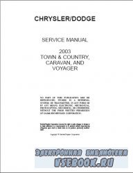 Chrysler Town, Country, Voyager, Dodge Caravan Service Manual 2003.
