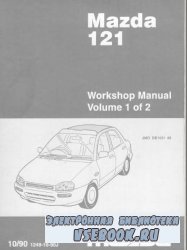 Mazda 121 Workshop Manual. Volume 1 & 2.